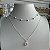 Colar Choker Duplo Coração Prata - Imagem 4