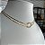 Colar Choker Nó Liso Dourado - Imagem 4