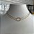 Colar Choker Nó Liso Dourado - Imagem 3