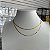 Colar Choker Fita Dupla Dourado - Imagem 3