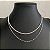 Colar Choker Veneziana/Bolinhas Prata - Imagem 1