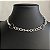 Colar Choker Corrente/Coração Prata - Imagem 1