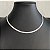 Colar Choker Fita Prata - Imagem 1
