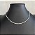 Colar Choker Cordão Baiano Prata - Imagem 1