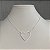 Colar Choker Coração G Prata - Imagem 3