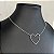 Colar Choker Coração G Prata - Imagem 2