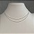 Colar Choker Duplo Mini Coração Prata - Imagem 3