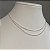 Colar Choker Duplo Mini Coração Prata - Imagem 4