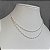 Colar Choker Duplo Corrente Prata - Imagem 4