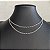 Colar Choker Duplo Corrente Prata - Imagem 1