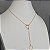 Colar Choker Gravata Coração Dourado - Imagem 3