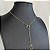 Colar Choker Gravata Coração Dourado - Imagem 2