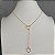 Colar Choker Gravata Coração Dourado - Imagem 4