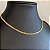 Colar Choker Corrente 3mm Dourado - Imagem 2