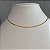 Colar Choker Corrente 3mm Dourado - Imagem 4