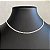 Colar Choker Corrente 3mm Prata - Imagem 1