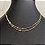 Colar Choker Dourado Duplo Coraçãozinho - Imagem 1