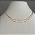 Colar Choker Dourado Duplo Coraçãozinho - Imagem 3