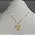 Colar Pingente Menina Dourado - Imagem 3