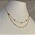 Colar Choker Duplo Estrela/Coração Dourado - Imagem 4