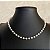Colar Choker Pérolas Dourado - Imagem 1