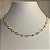 Colar Choker Dourado Pedrinhas Transparente - Imagem 4