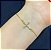 Pulseira Cruz Dourada - Imagem 1
