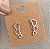 Brinco Ear Cuff Coração Vazado 3cm Dourado/Prata - Imagem 2
