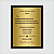 Placa de Homenagem Dia dos Pais ABS Dourado laser | 200 x 150 mm - Imagem 3