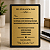 Placa de Homenagem Dia dos Pais ABS Dourado laser | 200 x 150 mm - Imagem 1