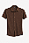 Camisa Adulto Manga Curta Botão Masculina Adulto Texturizad - Imagem 6