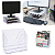 Organizador Triplo Office Cristal – 3 Compartimentos – Ideal para Escritório e Home Office - Imagem 9