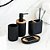 Conjunto de Acessórios para Banheiro PRETO - Imagem 3