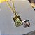 Colar com Pingente Retangular com Foto – Banhado a ouro 18K - Personalizado - Imagem 4