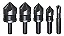 JOGO DE ESCAREADORES 5 PEÇAS AÇO RAPIDO HSS WORKER - Imagem 2