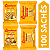 Kit 100 Sachês Biscoito Bauducco Sabores Leite E Gotas De Chocolate, Banana, Cream Cracker, Maizena - Imagem 1