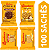 Kit 100 Sachês Biscoito Bauducco Sabores Cereale Cacau, Banana Com Canela, Cream Cracker, Maizena - Imagem 1