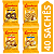 Kit 40 Sachês Biscoito Bauducco Sabores Leite Com Gotas De Chocolate, Banana Com Canela, Chocolate, Leite - Imagem 1