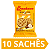 Kit 40 Sachês Biscoito Bauducco Sabores Chocolate, Leite E Gotas De Chocolate, Banana, Maizena - Imagem 4