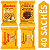 Kit 40 Sachês Biscoito Bauducco Sabores Banana Com Canela, Cereale Cacau, Cream Cracker, Maizena - Imagem 1