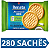 Kit 280 Sachês Biscoito Amanteigado Coco Renata 8,8g - Imagem 1
