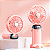 Mini Ventilador Portátil, Cor Rosa e Azul - Imagem 2