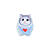 Ornamento de Mesa Animais de Roupa Love - Imagem 3