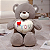 Pelúcia de Urso com Coração - Imagem 6