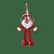 Enfeite de Natal Guirlanda com Papai Noel em pé - Allmini - Imagem 3