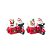Ornamento Globo de Neve Natalina Papai com Moto, P - Allmini - Imagem 1