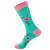 Meia Cano Médio Feminina Flamingo Rosa e Verde - Allmini - Imagem 5