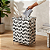 Cesto Organizador Para Lavanderia Zebrado com Suporte - Imagem 2