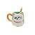 Caneca de Cerâmica Gato e Peixe - Allmini - Imagem 1