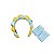 Kit Tiara e Munhequeira Make Care Puff Tropical - Allmini - Imagem 5